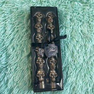 Halloween candles metallic gold/bronze